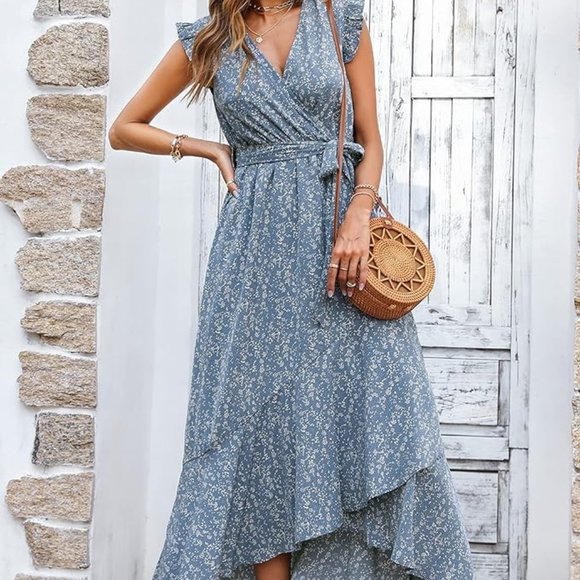 Floral dress - twig blue - Picture 5 of 11